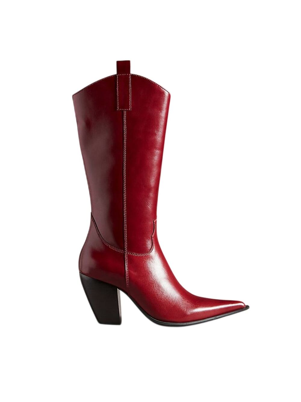 Jeffrey Campbell Sleek Wine Reckon Boots Size 7